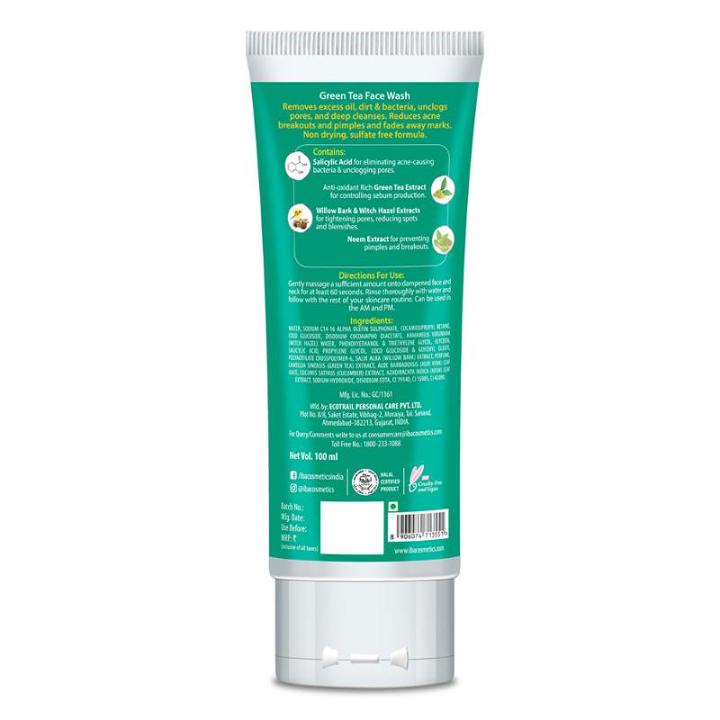 Advanced Activs Crystal Clear Green Tea Face Wash