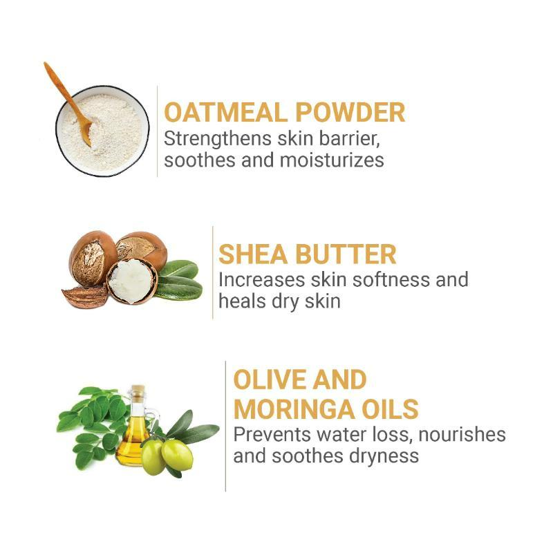 Oatmeal & Shea Creme Body Wash For Softer, Smoother, Nourished Skin