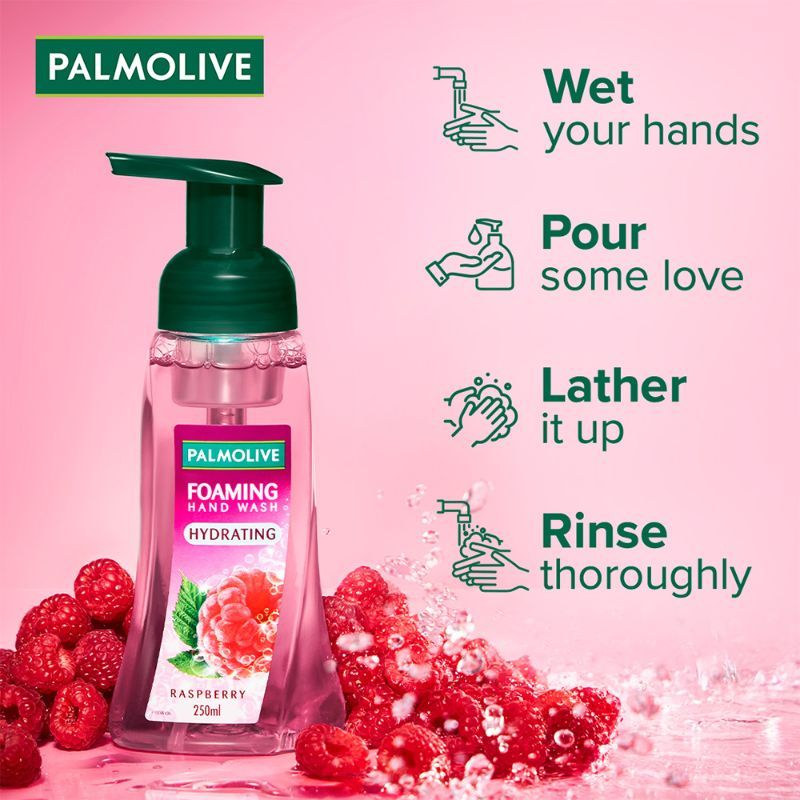 Hydrating Foaming Raspberry Hand Wash, Removes 99.9% Germs