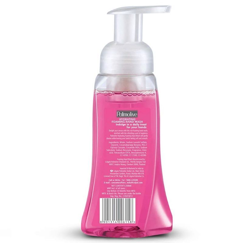 Hydrating Foaming Raspberry Hand Wash, Removes 99.9% Germs