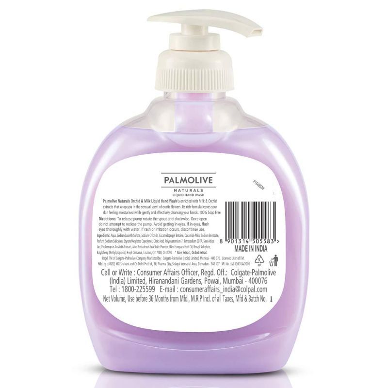 Naturals Orchid & Milk Hand Wash- Removes 99.9% Germs