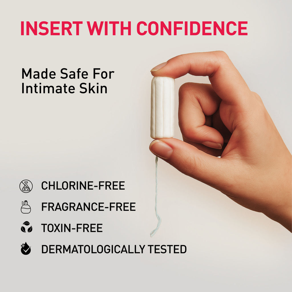 Period Made Easy Tampons - 12 Piece,For Heavy Flow,Biodegradable Tampons,Fda Approved