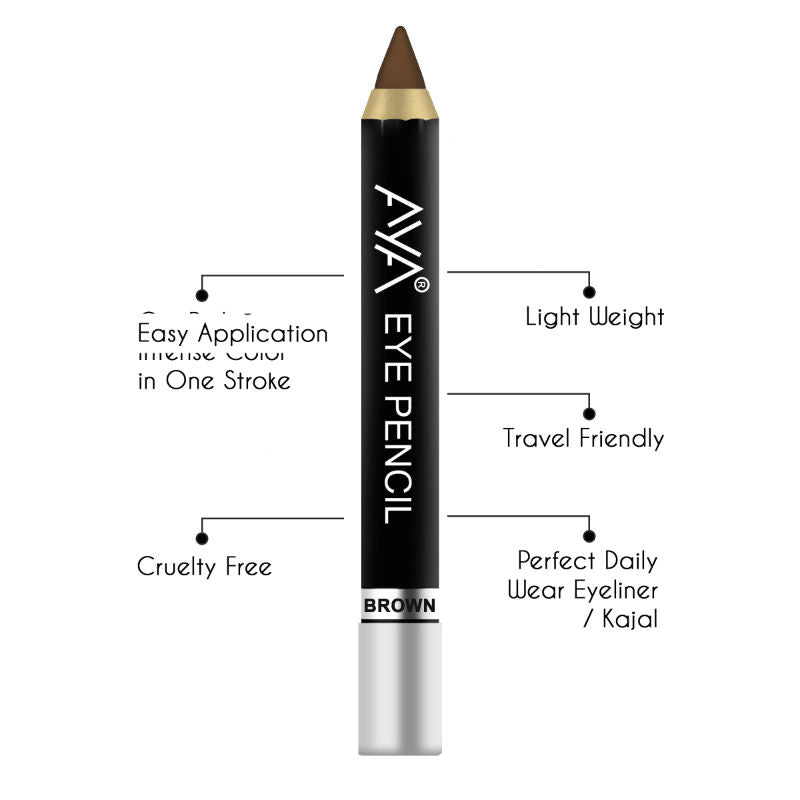 Eye Pencil For Kajal/Eyeliner - Brown