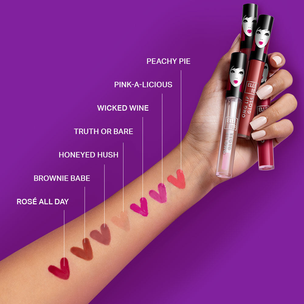 OMG Non sticky Tinted Lip Gloss with Jojoba Oil