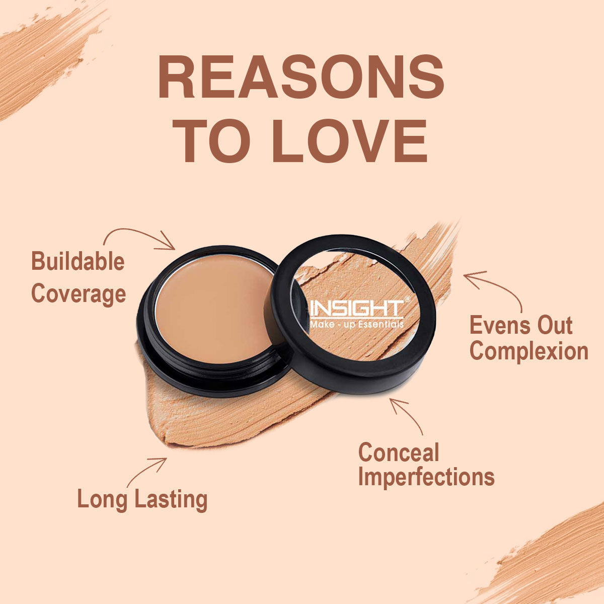 Concealer, Buildabe Coverage With Long Lasting Formula