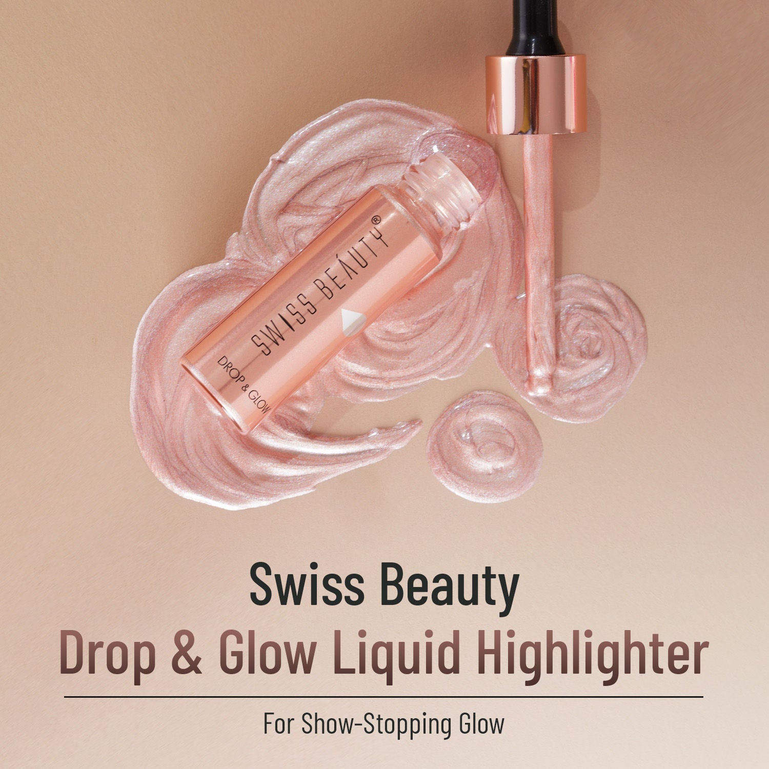 Drop and Glow Liquid Highlighter , Shimmer Shine , Dewy Finish