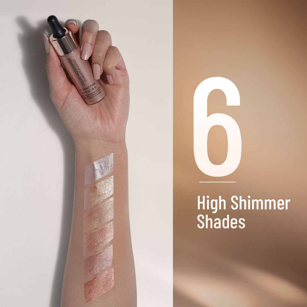 Drop and Glow Liquid Highlighter , Shimmer Shine , Dewy Finish