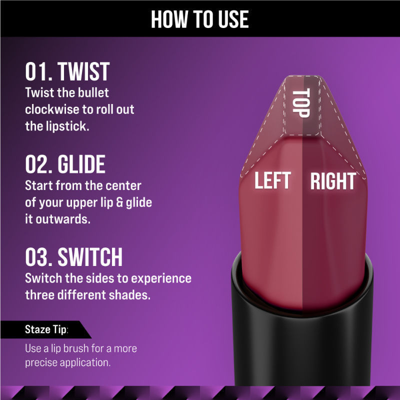 9to9 Love Tri-Angle 3 in 1 Lipstick