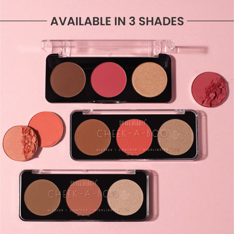 Cheek-A-Boo 3 In One Blushe Contour And Highlighter