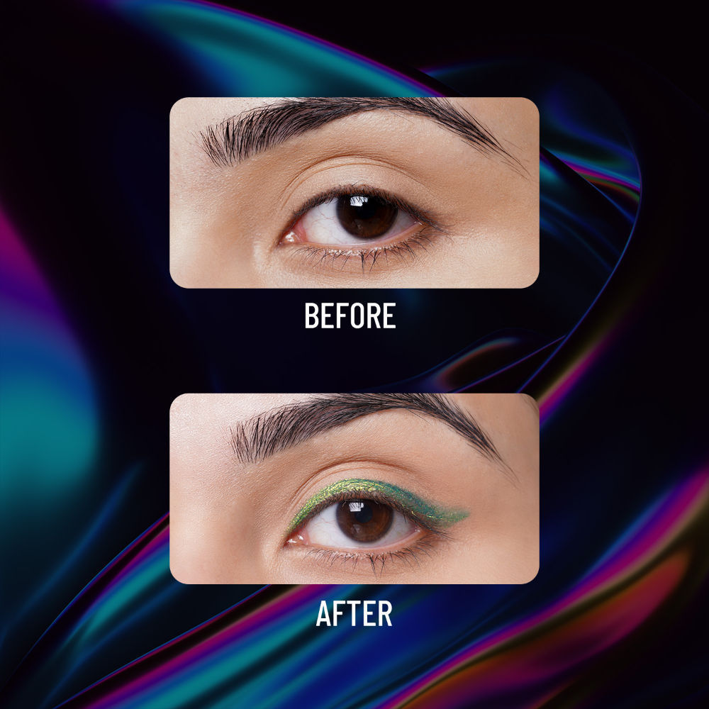 Holographic Eyeliner , Multi Chrome Effect , Water -Proof ,Smudge Proof