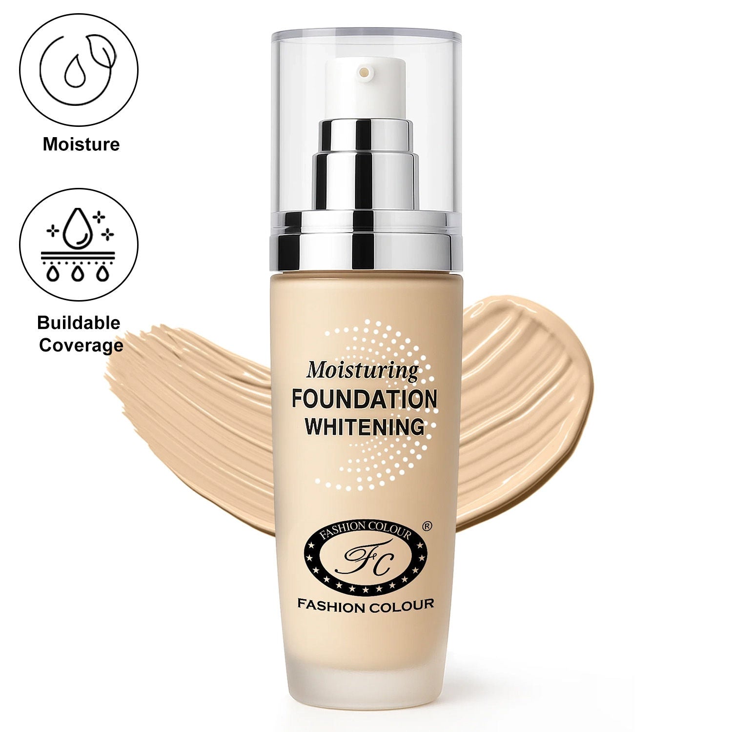 Moisturing Whitening Foundation - Pearl White