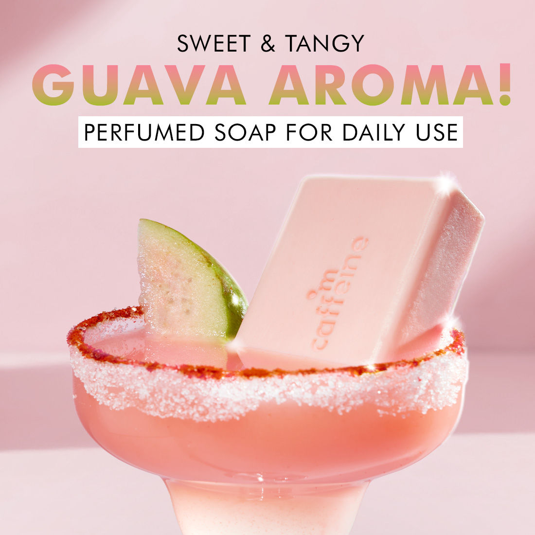 Brightening Tan Removal Soap - 1% Kojic Acid & Glutathione -Tangy Guava Perfume Syndet Bar