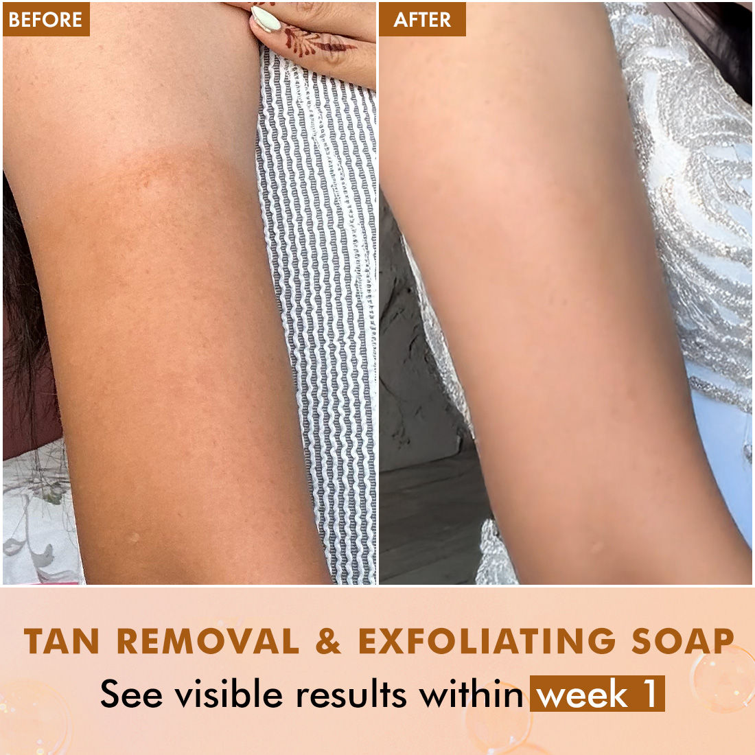 Exfoliating Tan Removal Soap - 1% Salicylic Acid & Lactic Acid - Sweet Caramel Perfume Bar