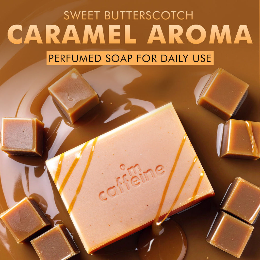 Exfoliating Tan Removal Soap - 1% Salicylic Acid & Lactic Acid - Sweet Caramel Perfume Bar