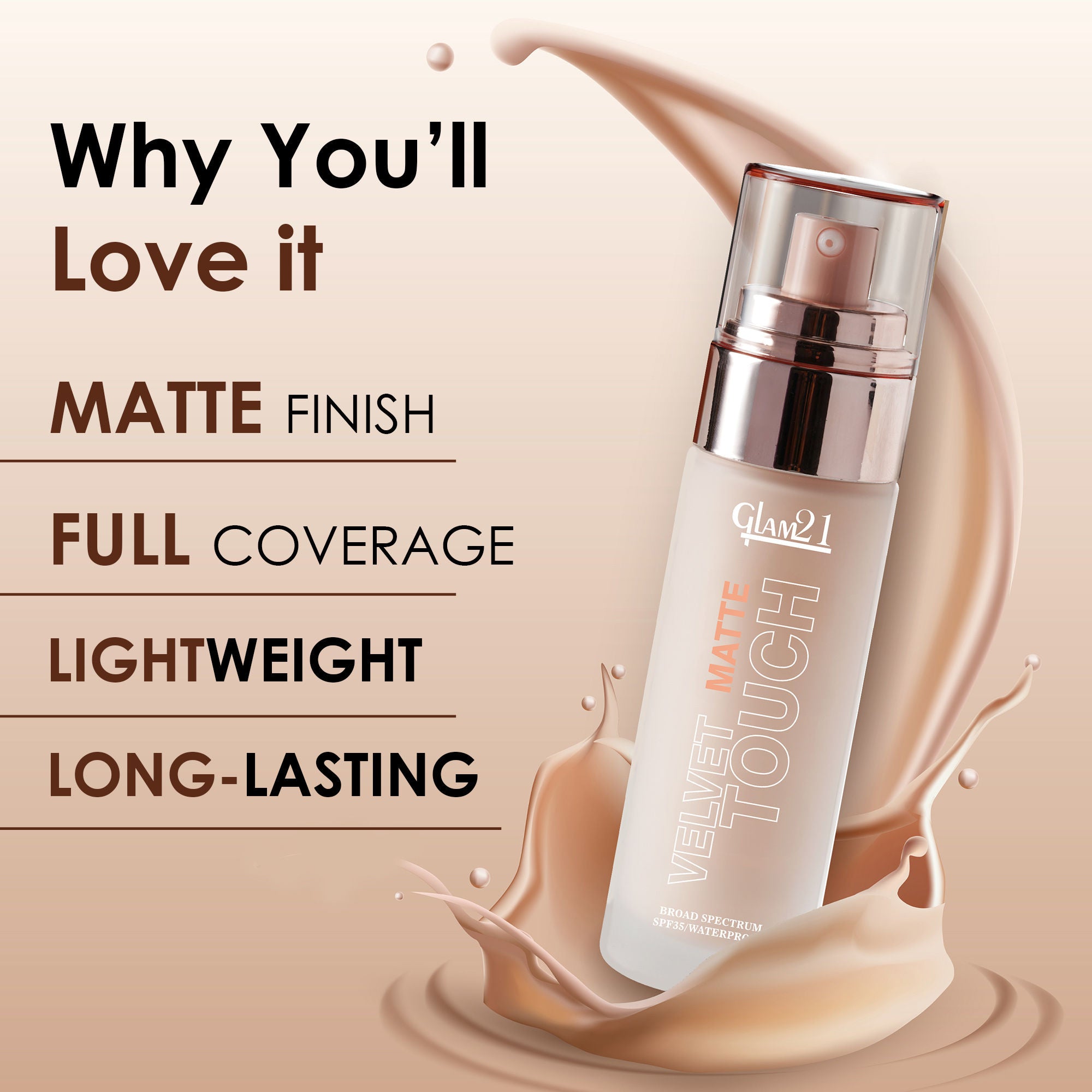 Velvet Touch Oil Control Foundation with SPF35