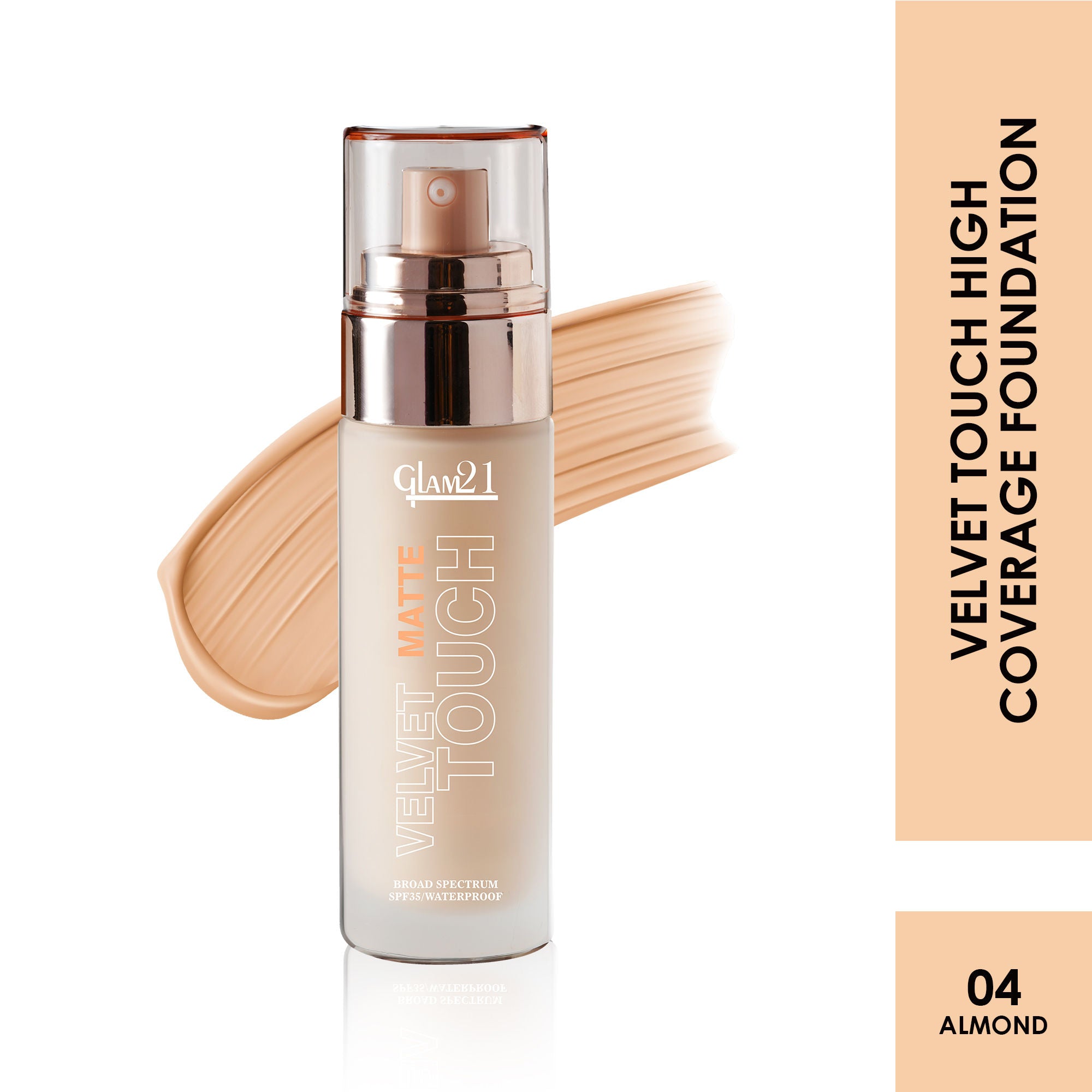 Velvet Touch Oil Control Foundation with SPF35 - Almond