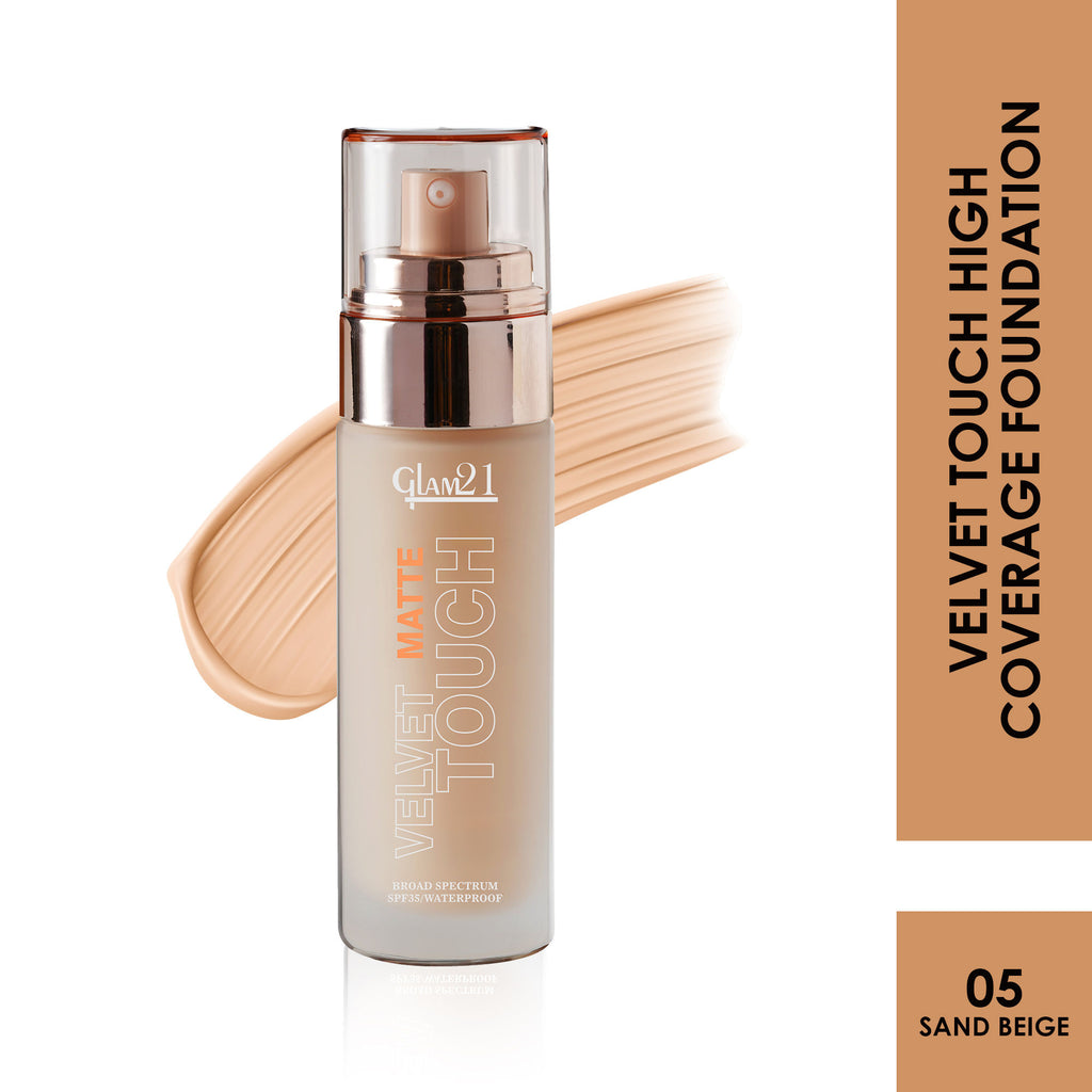 Velvet Touch Oil Control Foundation with SPF35 - Sand Beige