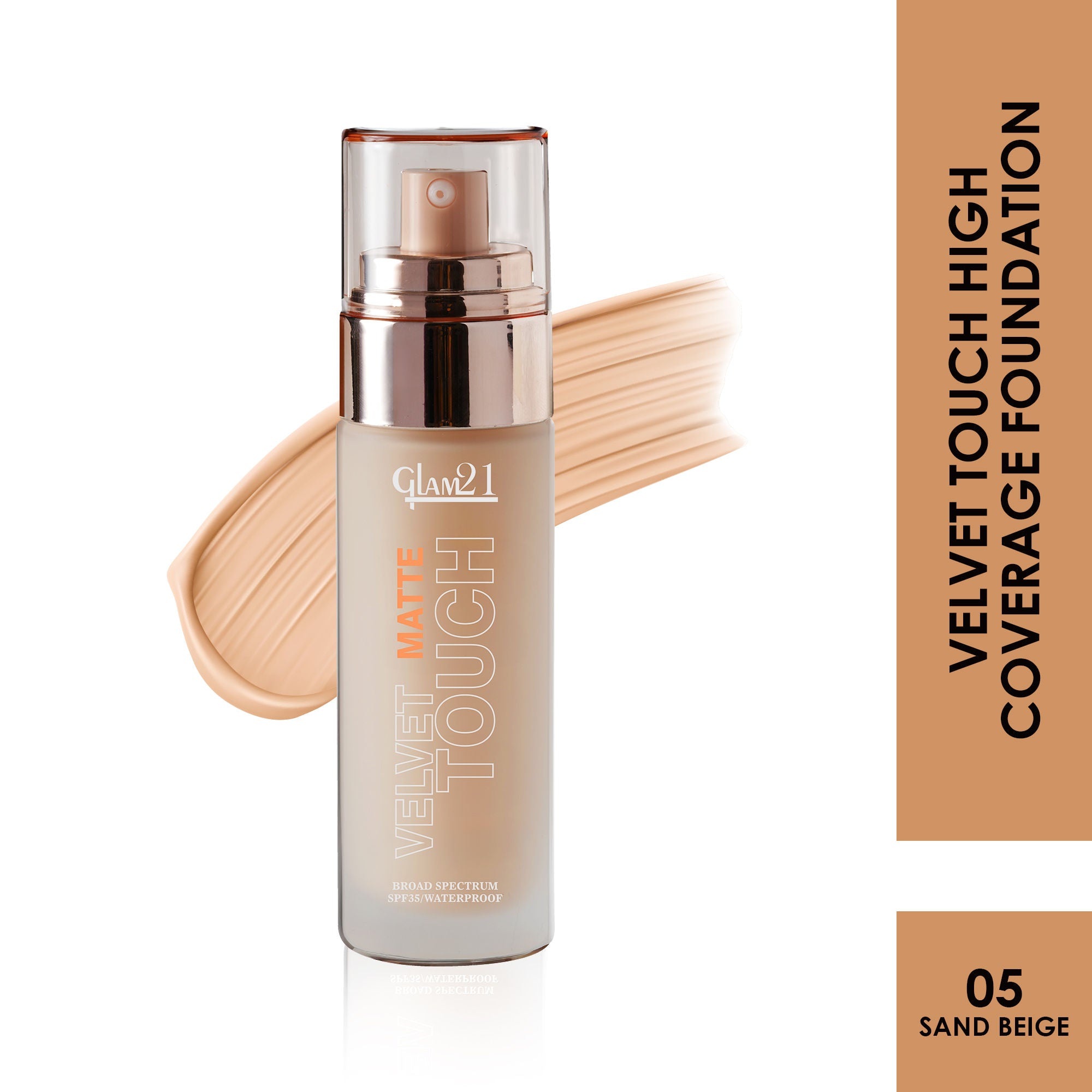 Velvet Touch Oil Control Foundation with SPF35 - Sand Beige