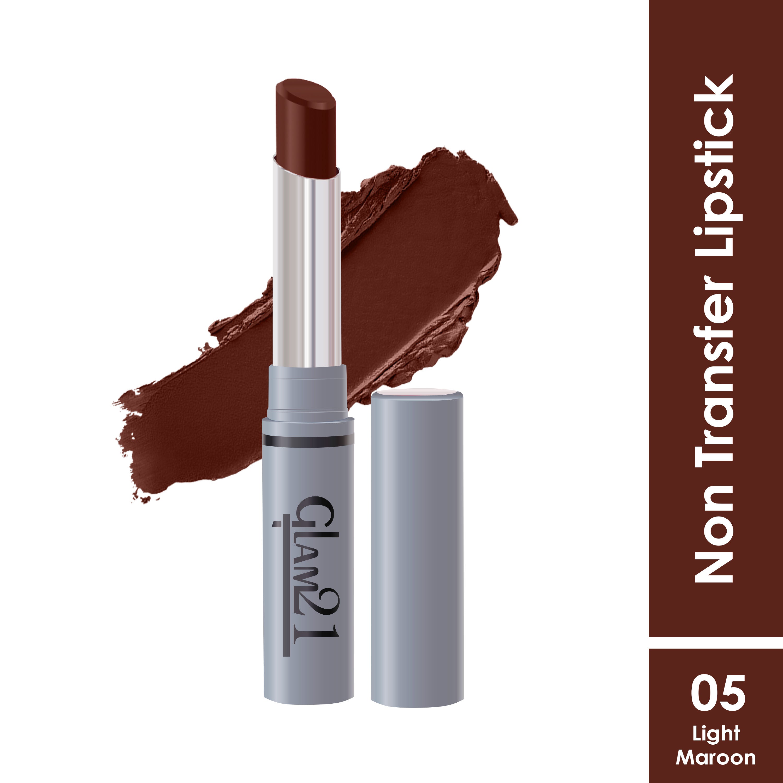 Long Lasting Non-transfer Lipstick - Light Maroon