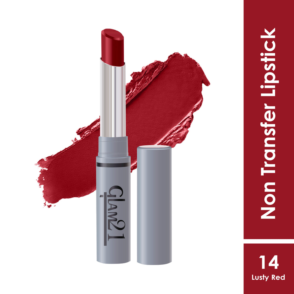Long Lasting Non-transfer Lipstick - Lusty Red