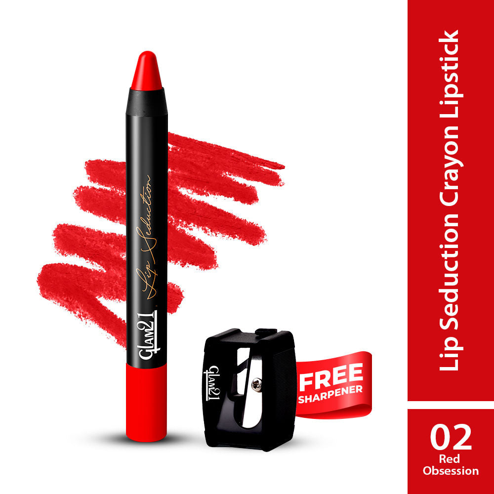 Lip Seduction Non- Transfer Crayon Lipstick - Red Obsession