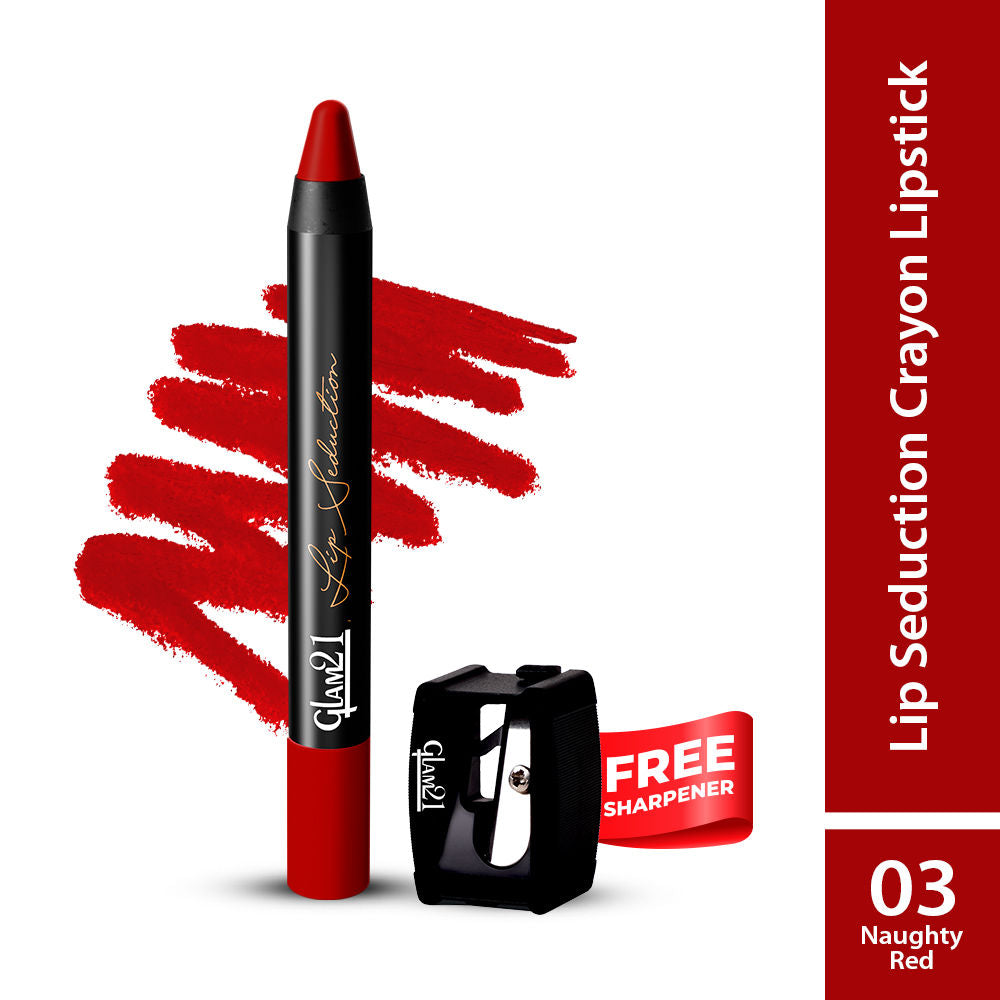 Lip Seduction Non- Transfer Crayon Lipstick - Naughty Red