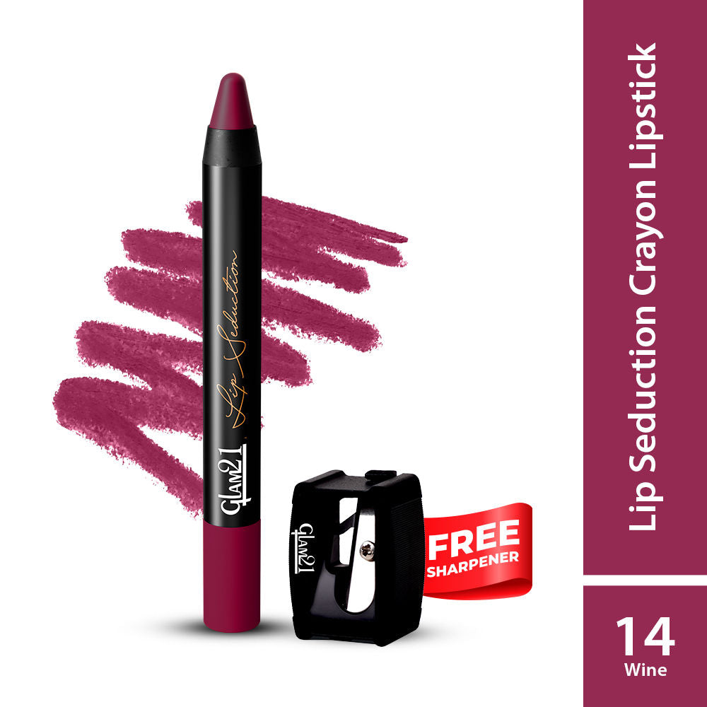 Lip Seduction Non- Transfer Crayon Lipstick - Wine
