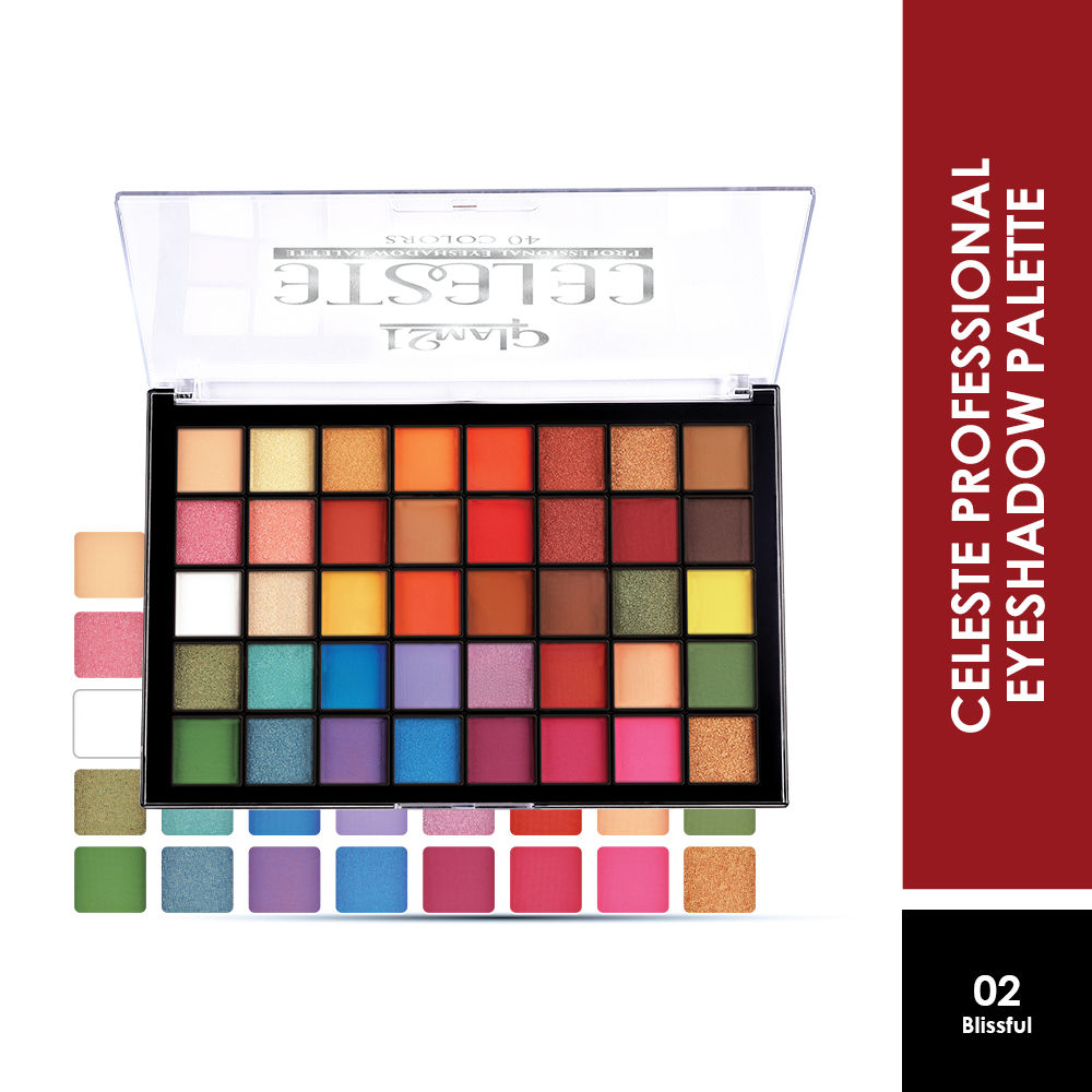 Celeste Professional 40 Colors Eyeshadow Palette