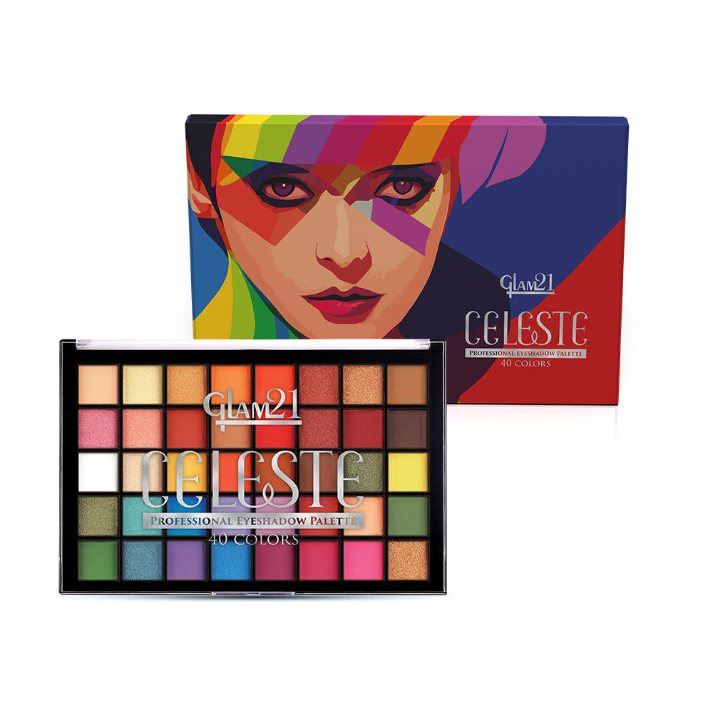 Celeste Professional 40 Colors Eyeshadow Palette
