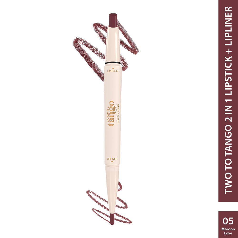 Two To Tango Lip Liner + Lipstick Duo - Maroon Love
