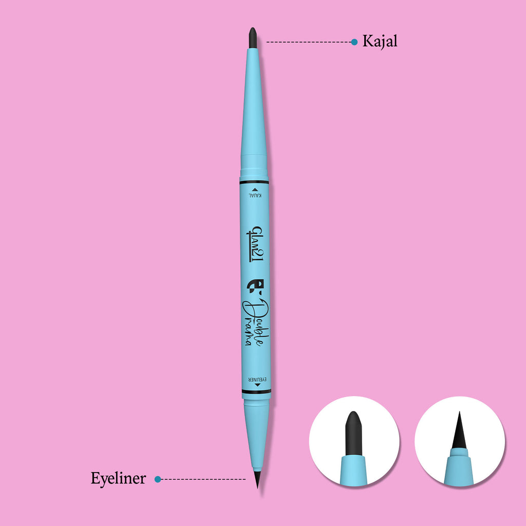 Intense Black 24Hours Double Drama Duo Kajal + Eyeliner