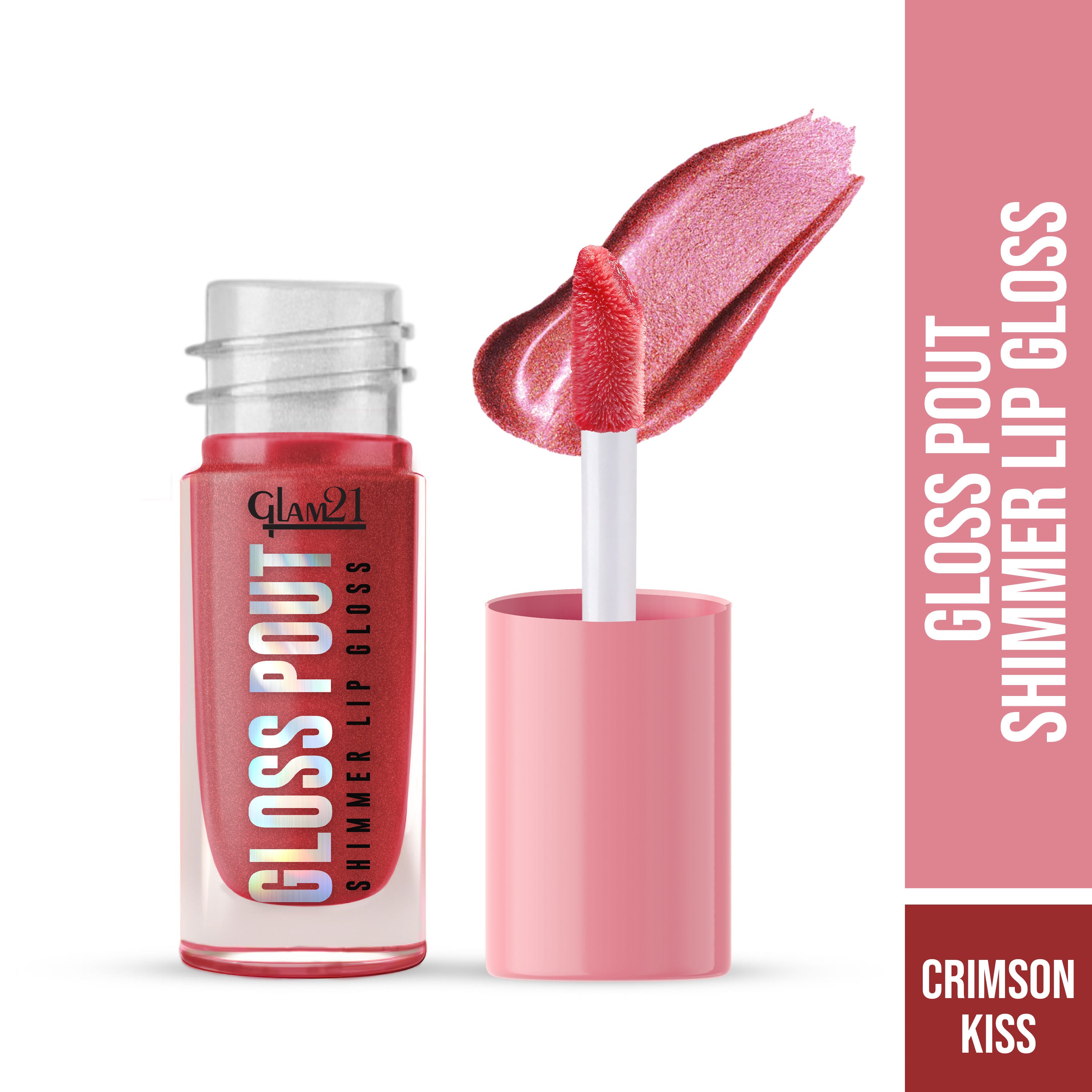 Pout Shimmer Lip Gloss - Crimson Kiss