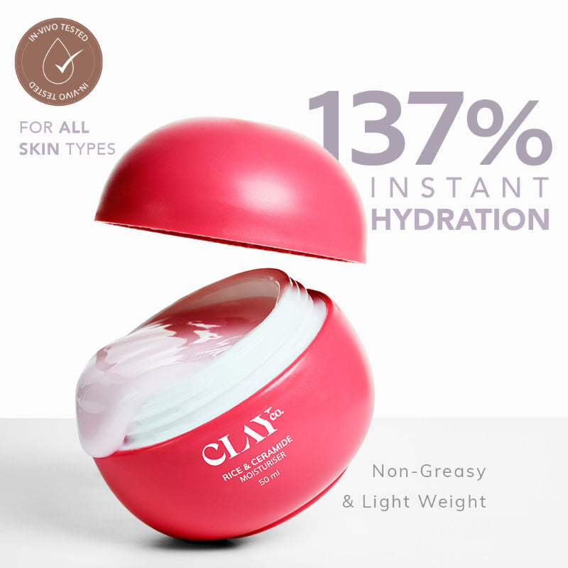 Rice & Ceramide Moisturiser With Exosomes, Vitamin B12 & CICA For Barrier Repair & Glow