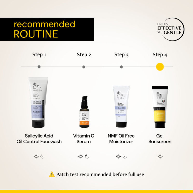 Gel Sunscreen SPF 50+ PA+++, No White Cast, Lightweight, Non-Greasy - In - Vivo Tested