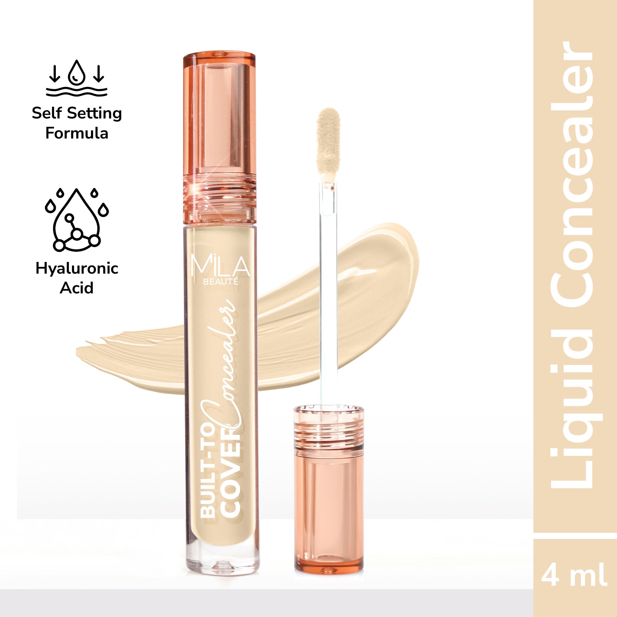 Built To Cover Matte Liquid Concealer With SPF 15 & Hyaluronic Acid - 103y Cream Vanilla