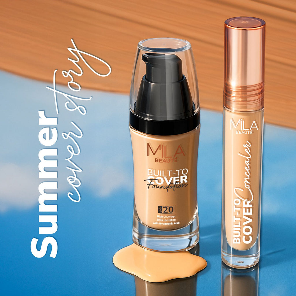 Built To Cover Liquid Foundation With SPF 20 & Hyaluronic Acid