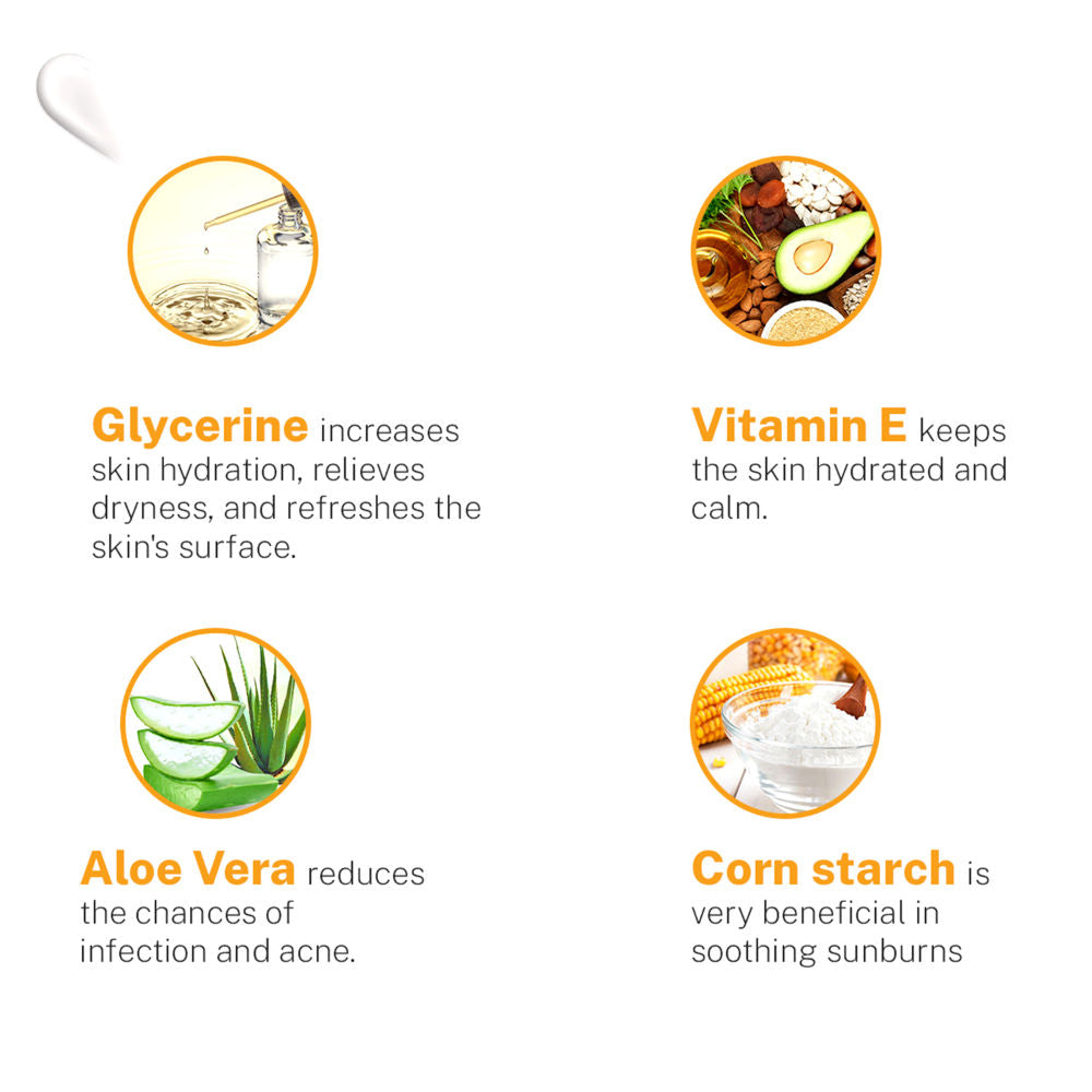 Vitamin C Sunscreen SPF-50 for UVAUVB Ray Protection with Vitamin C & Essential Oils
