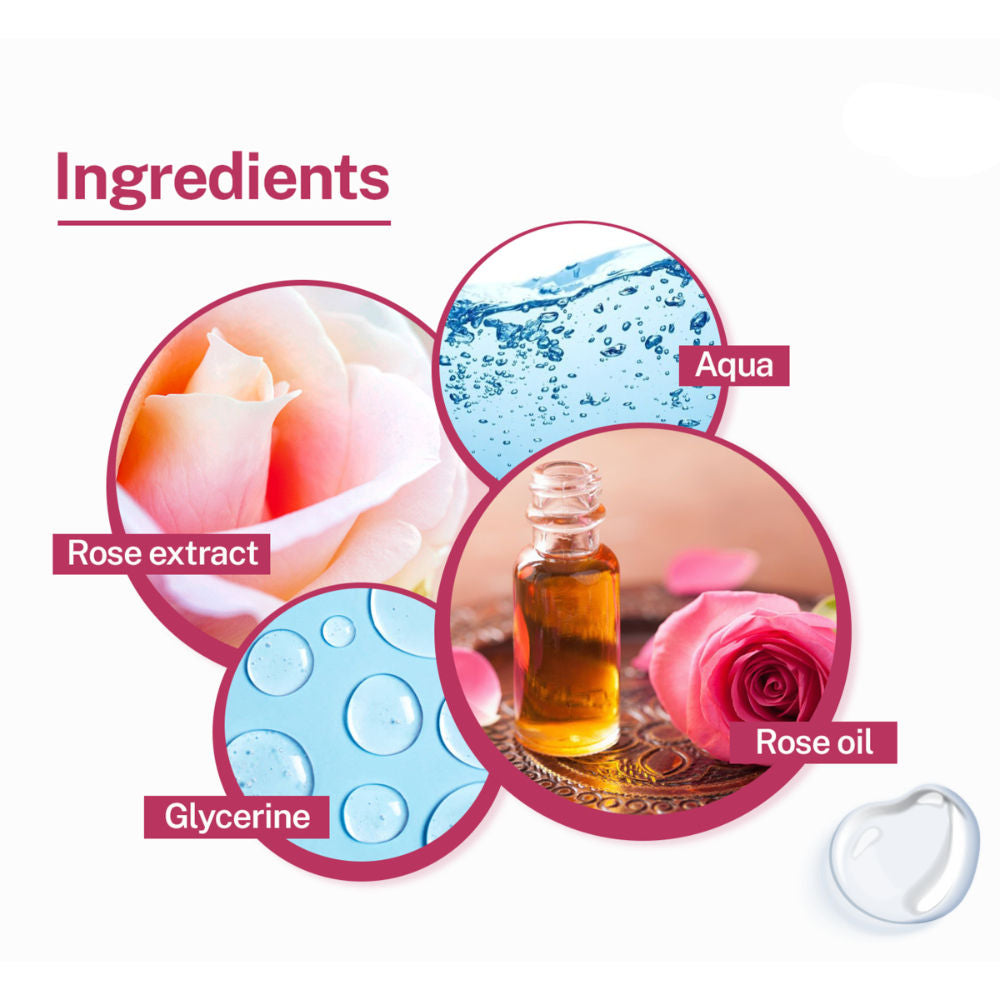 Rose Water Gulab Jal Face Mist Toner with Rose for Skin Hydration and Natural Glow