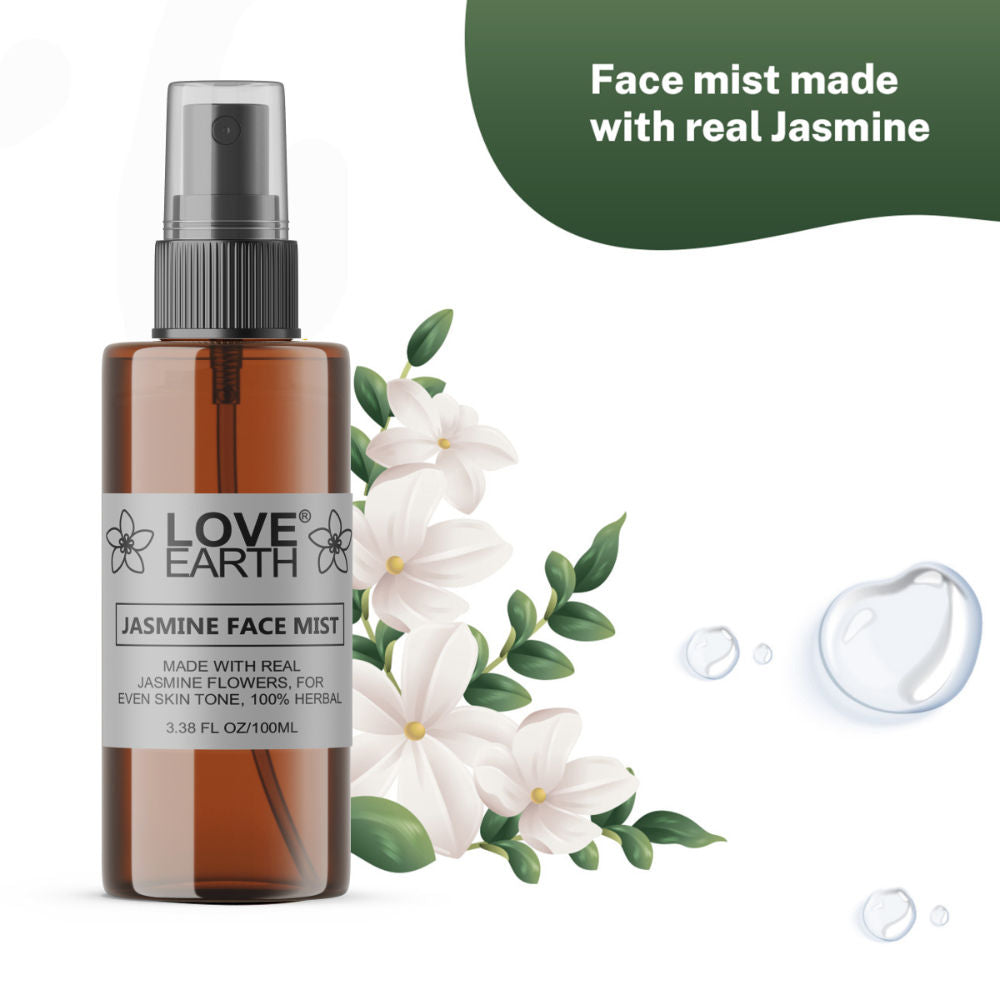 Jasmine Mogra Face Mist Toner with Jasmine Oil for Instant Glow & Even Skin Tone