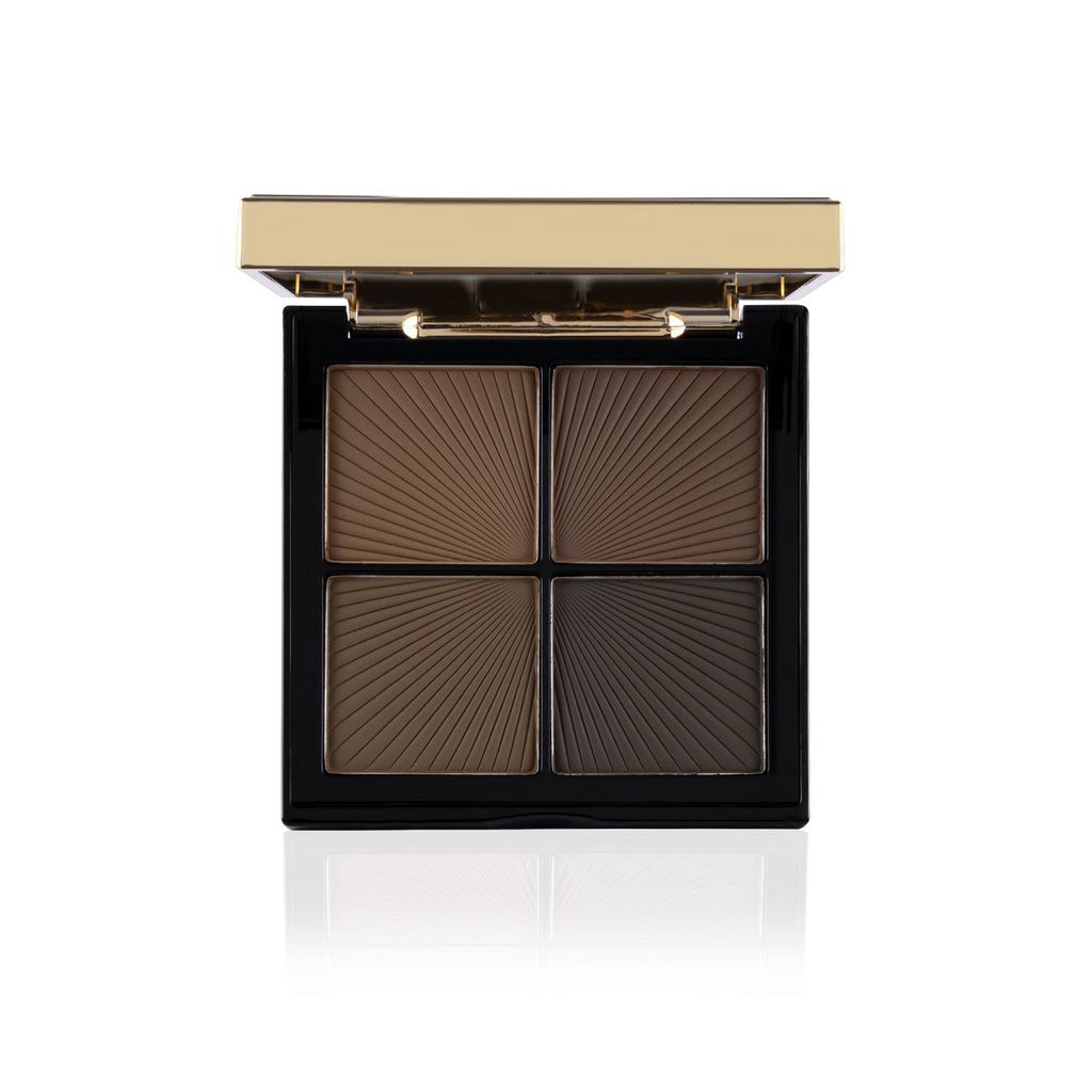 Spotlight Eyebrow Palette X4 - Longlasting Micro Fine Powder Formula, Pigmented Natural Shades