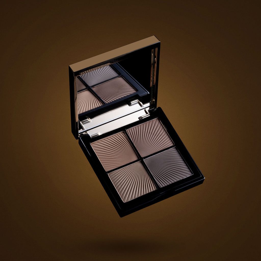 Spotlight Eyebrow Palette X4 - Longlasting Micro Fine Powder Formula, Pigmented Natural Shades