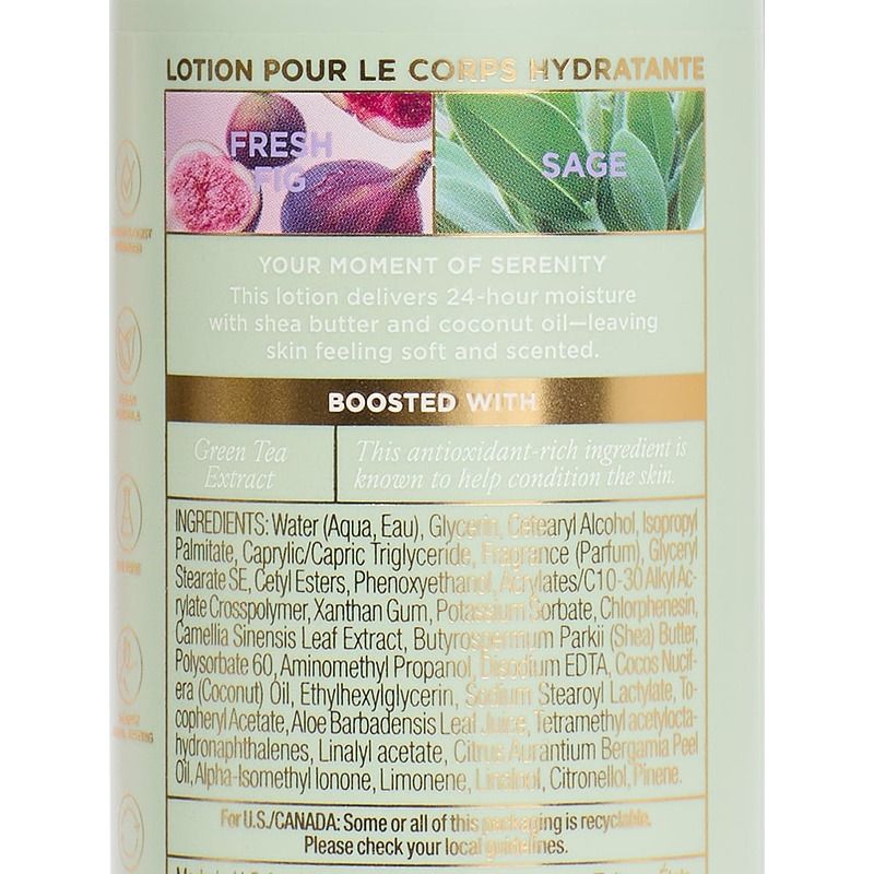 Fresh Fig Sage Natural Beauty Body Lotion