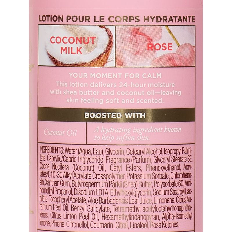 Coconut Milk Rose Natural Beauty Body Lotion