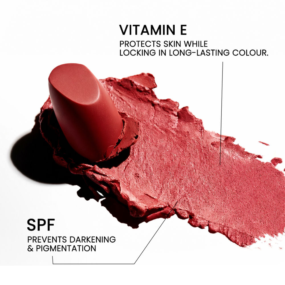 Tomato Bullet Lipstick Long Lasting Lightweight Intense Pigment Rich Matte Finish