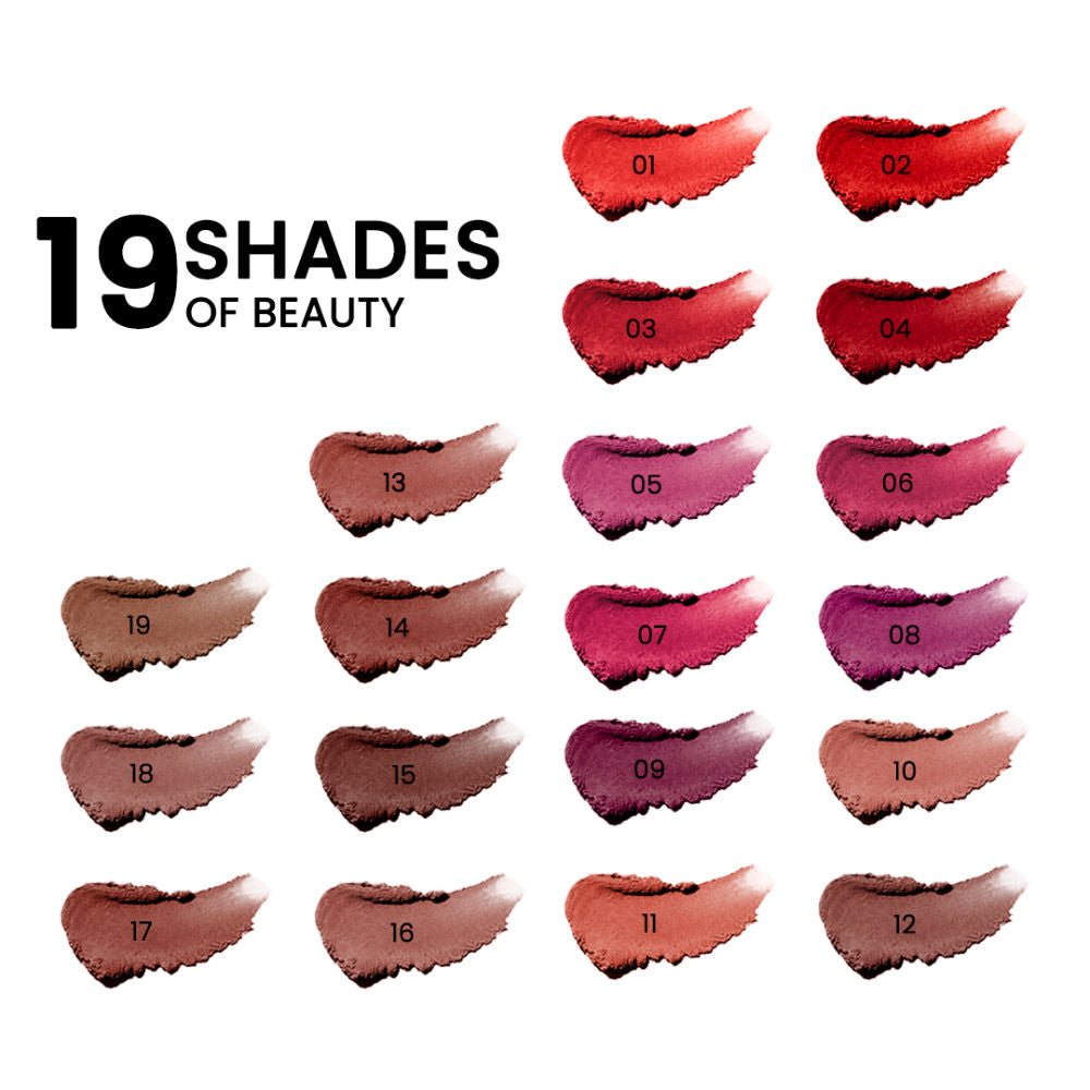 Tomato Bullet Lipstick Long Lasting Lightweight Intense Pigment Rich Matte Finish