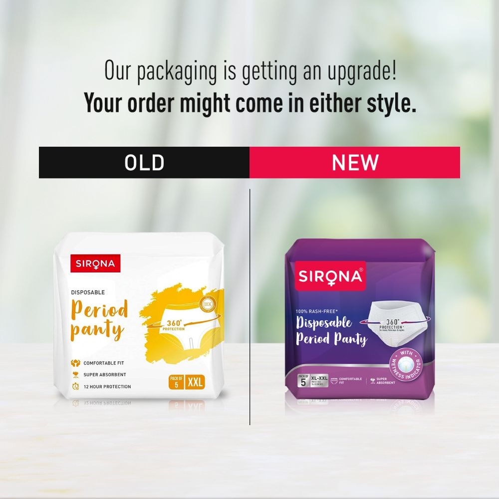 Disposable Period Panties XL-XXL For Heavy Flow, 360 Protection ,No Leakage Or Rashes