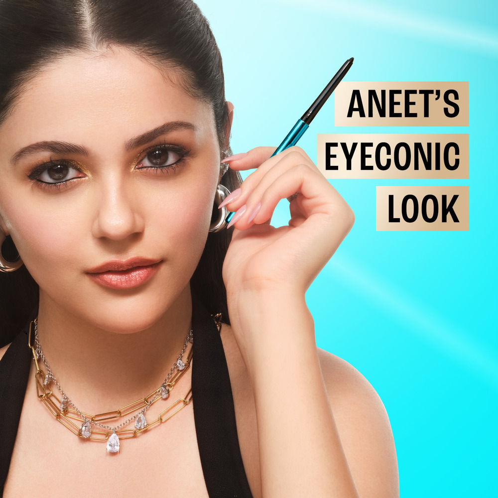 9 to 5 Eyeconic Kajal, Waterproof, Smudgeproof, lasts 24 Hrs, Sparkling Black