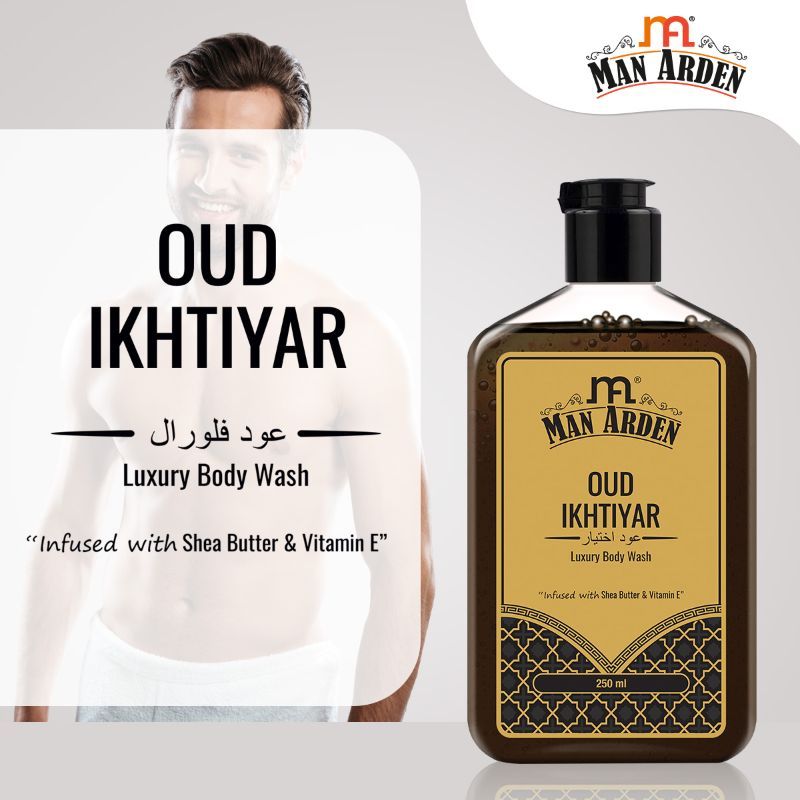 Oud Ikhtiyar Luxury Body Wash Infused With Shea Butter & Vitamin E