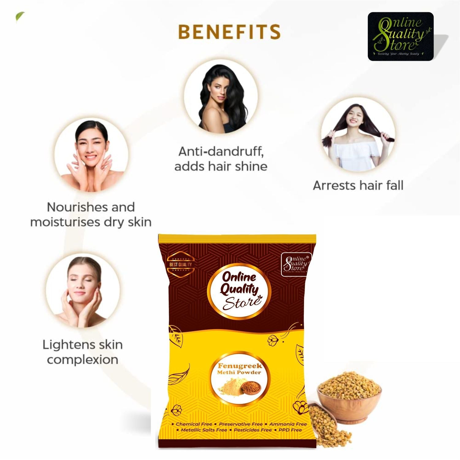 Fenugreek (methi) Powder For Hair Growth