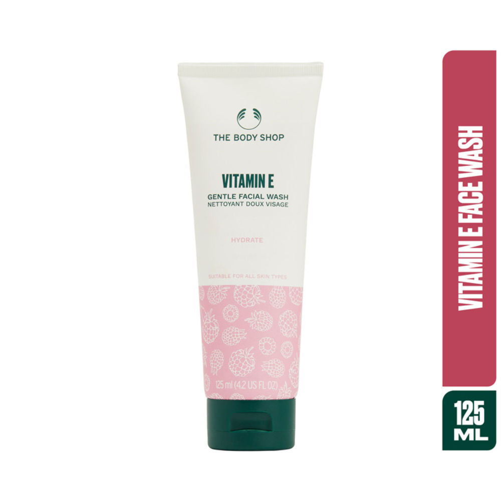 Vitamin E Gentle Facial Wash Cleanses & Hydrates All Skin Types Non-Drying Formula